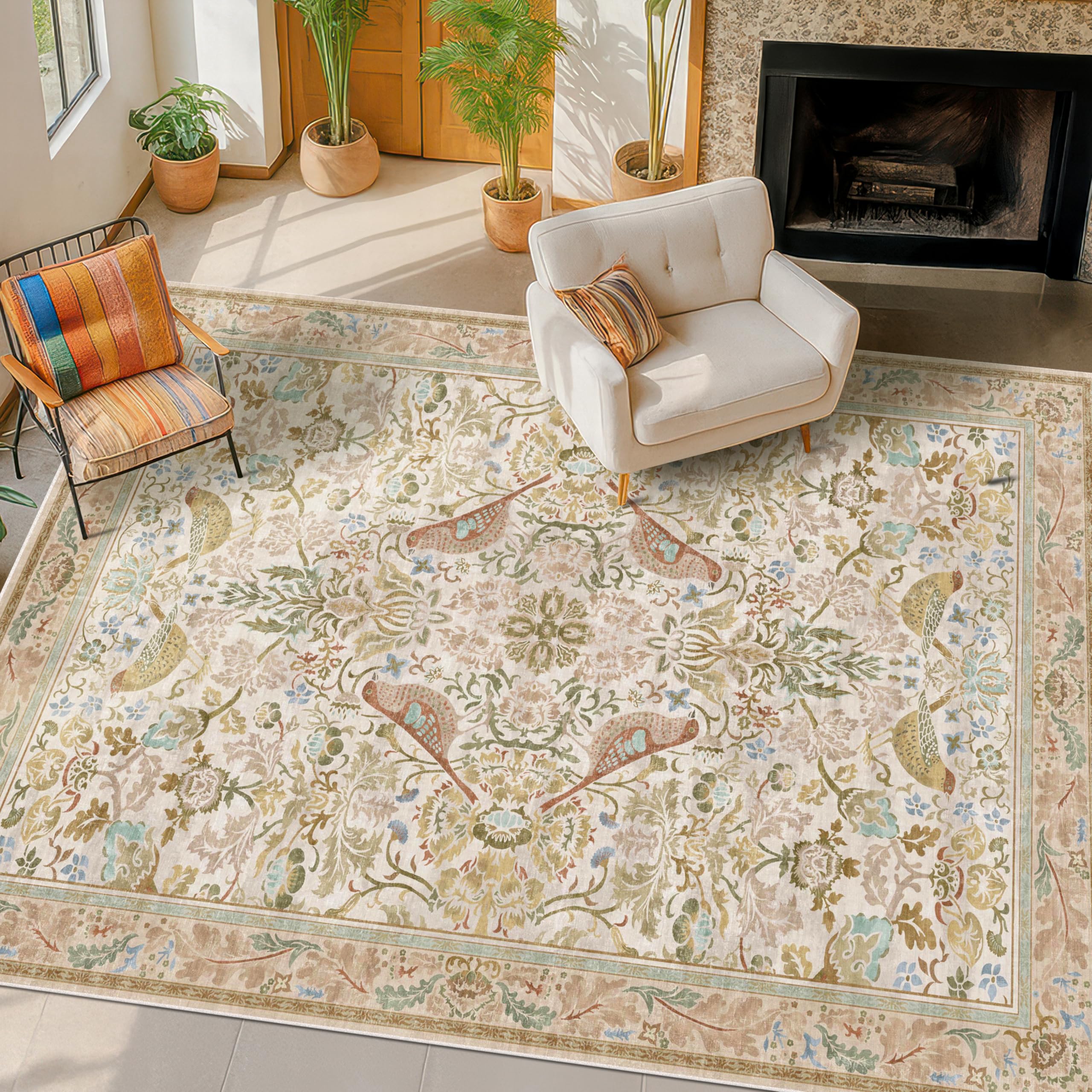Amazon.com: Hazo Haus Washable Area Rugs 5x7 for Living Room